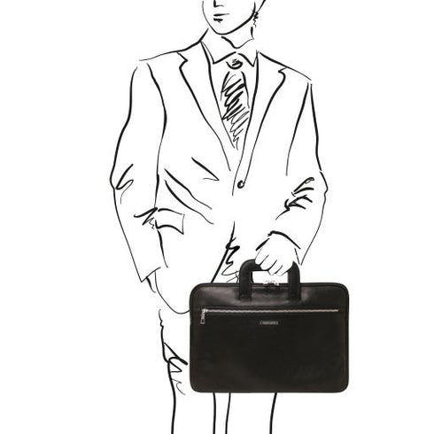 Caserta - Document Leather briefcase